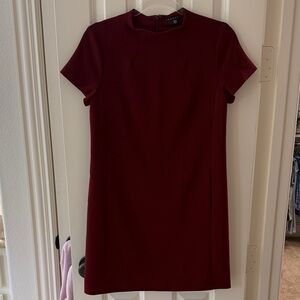 Theory Rich Burgundy Mini Dress